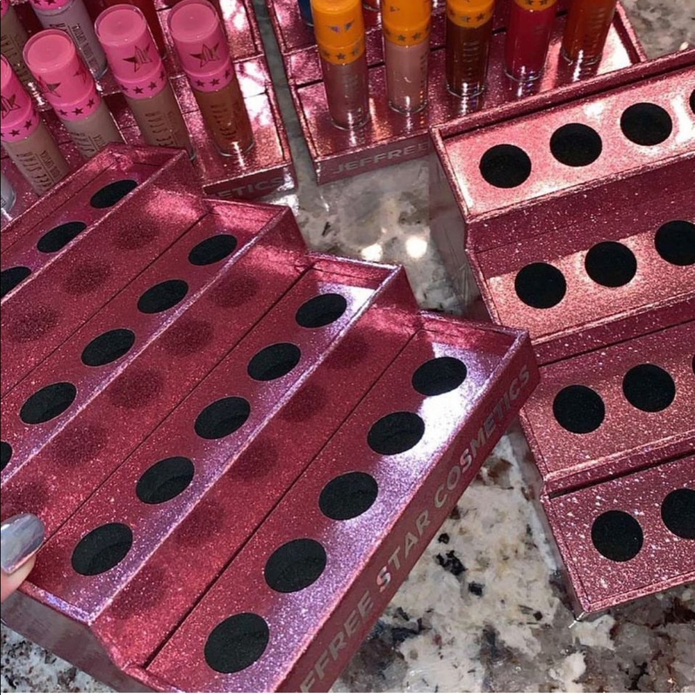 💥BLOWOUT💥💲FIRM💥 🆕💖 Pink Glitter Makeup Display